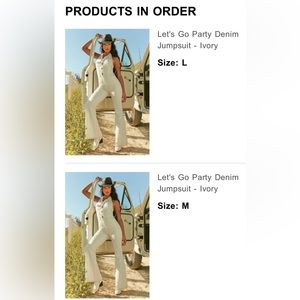 White denim jumpsuit - Fashion Nova - open back - size Large